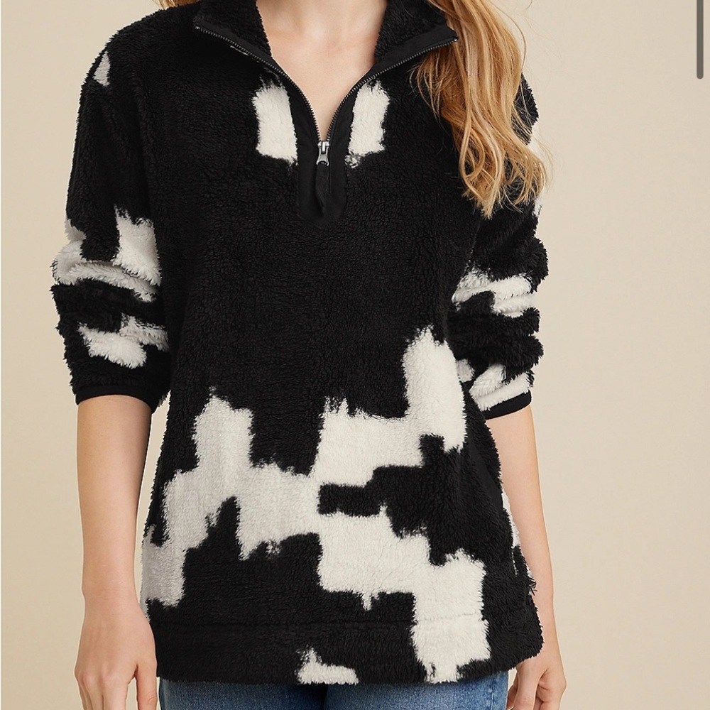 Teddy Sherpa Ikat Sweatshirt